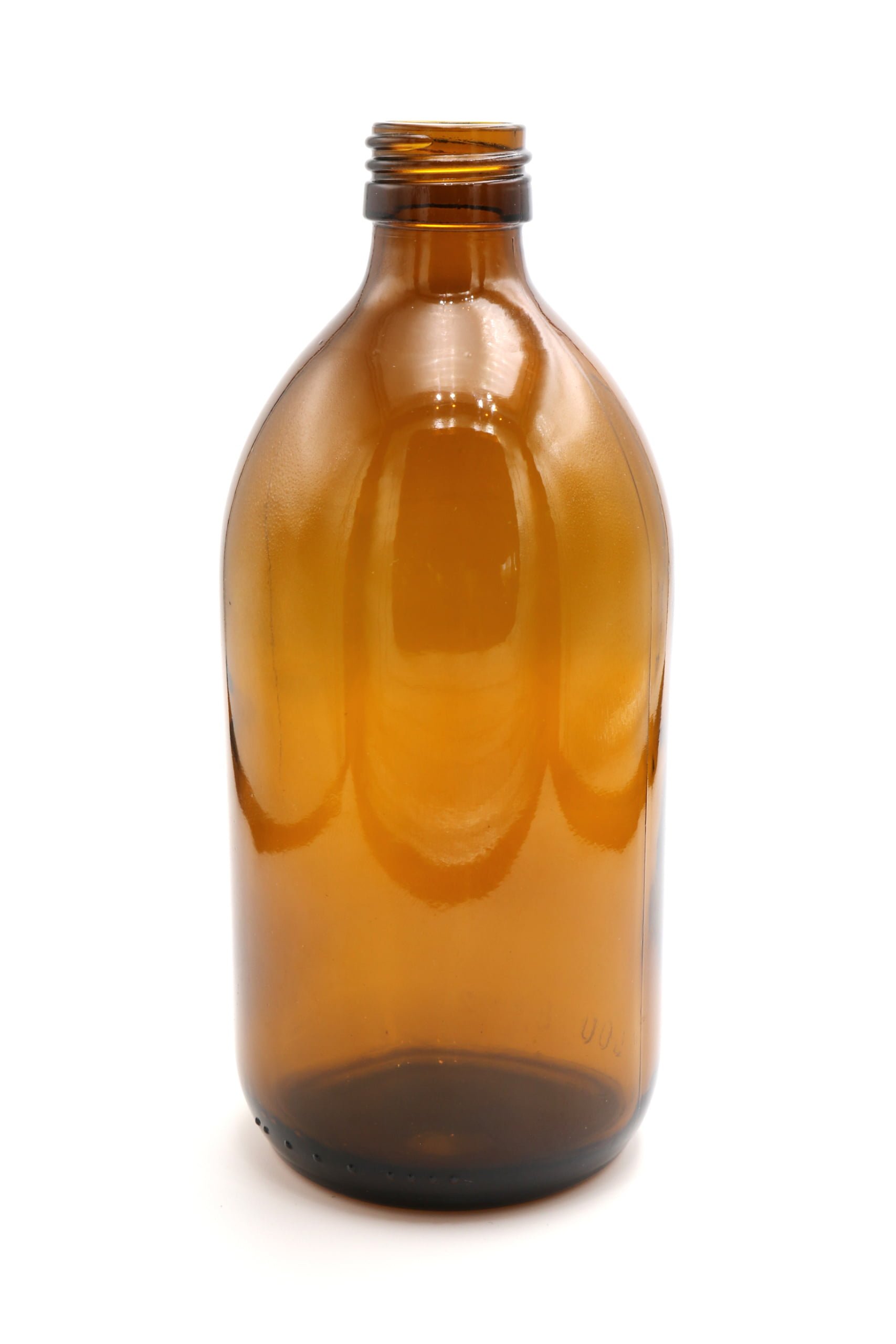 Bouteille de sirop de 500 ml en verre brun PP28