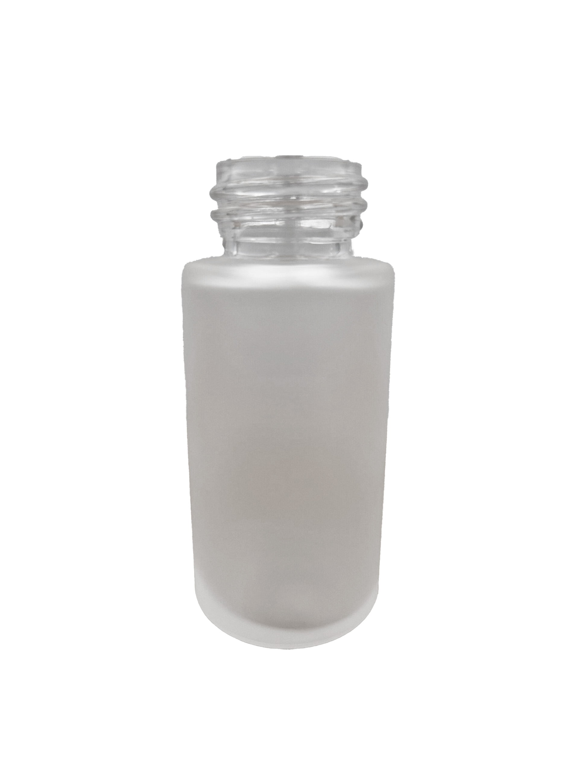 Flacon rond de 30ml en verre dépoli, 24/410