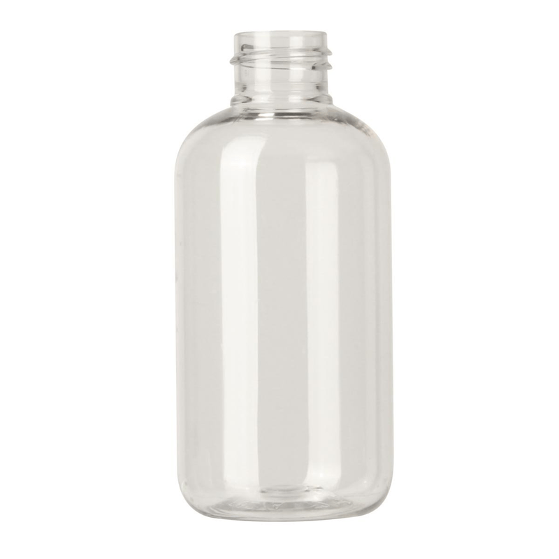 Bottiglia rotonda da 150 ml Boston Round, PET trasparente, 24/410