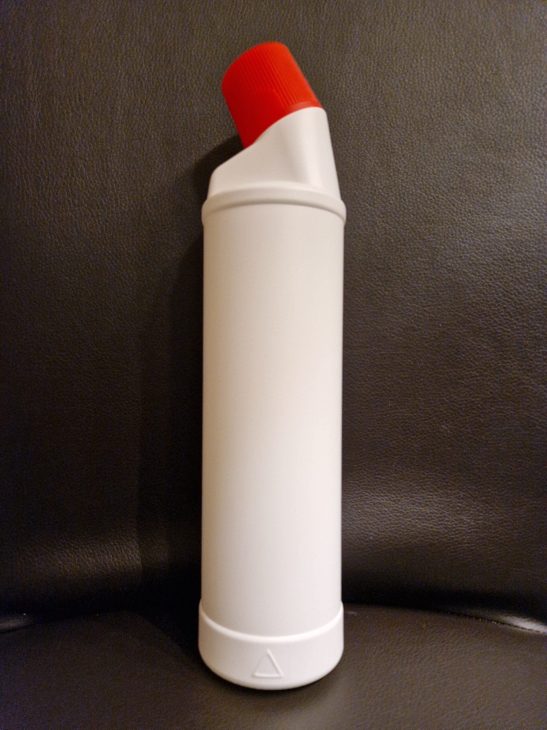 750ml WC - round/slanted neck bottle natural incl. cap red