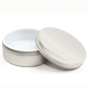 140ml Aluminium Schraubdeckeldose silber mit PP Einsatz