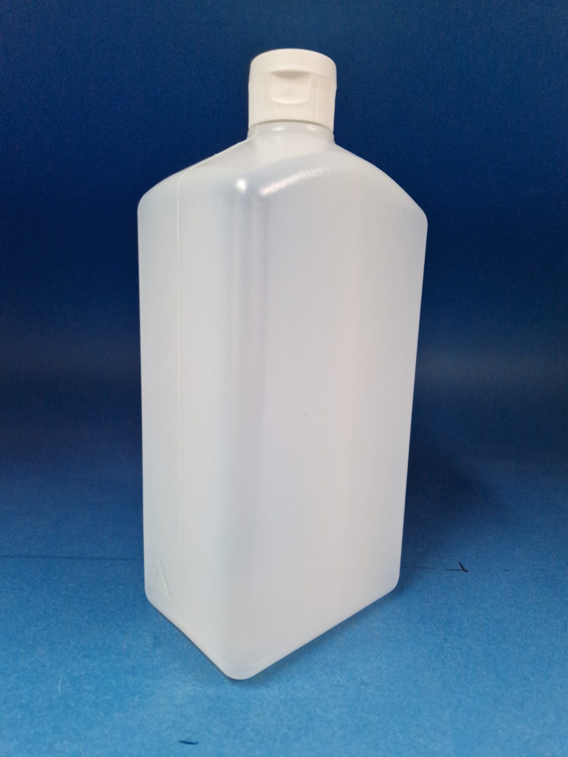1000ml Vierkantflasche weiss, 28/400, steile Schulter - Bild 2